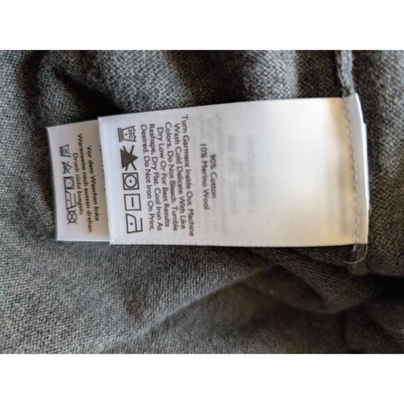 Eddie Bauer Mens Large Gray Wool V-Neck Sleeveless Sweater Vest - Picture 4 of 4